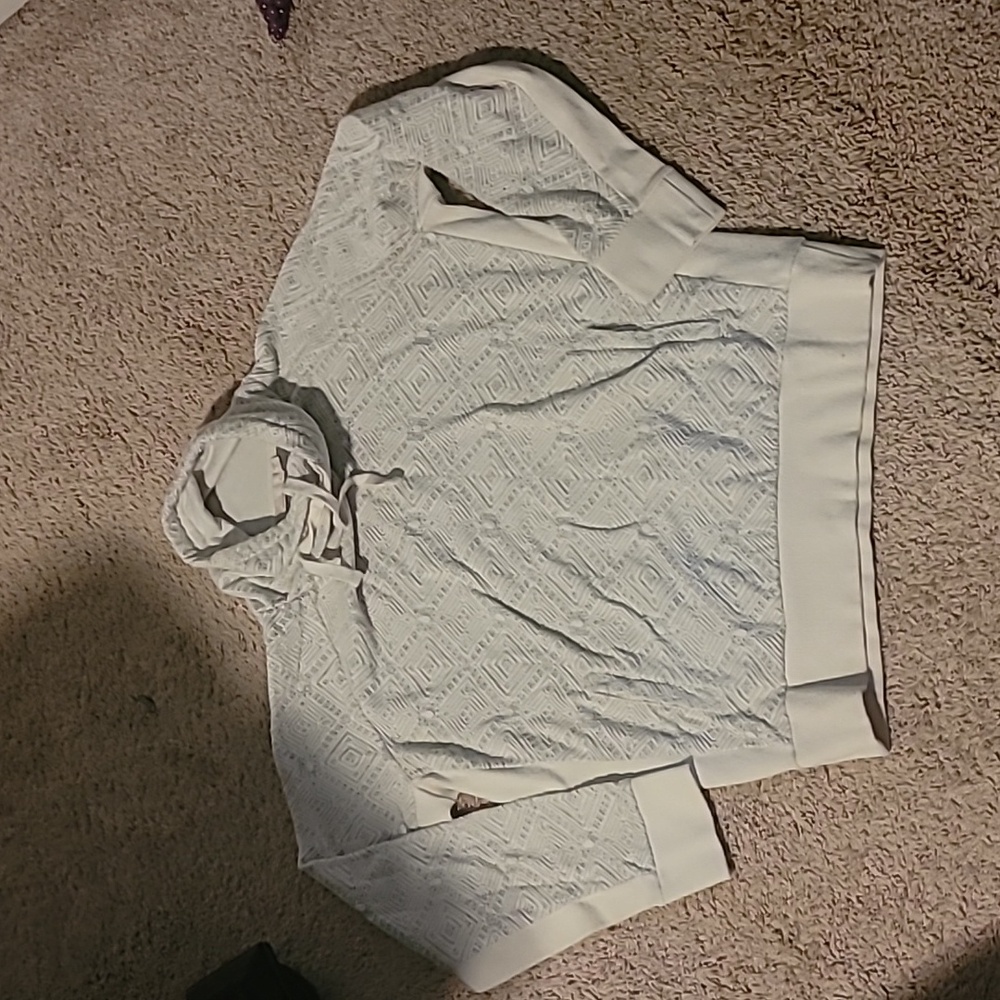 Prana Gotu Pullover Sweatshirt Grey/Off White Size XL Made With Organic Cotton - Picture 3 of 7